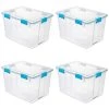 80 Qt. Plastic Home Storage Gasket Box Container in Clear (4-Pack) by Sterilite 2 80 Qt. Plastic Home Storage Gasket Box Container in Clear (4-Pack) by Sterilite -Cheap Sterilite Store clear sterilite storage bins 4 x 19384304 64 1000