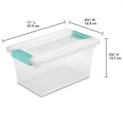 Medium Clip Box Clear Home Storage Tote Container with Lid (40 Pack) by Sterilite 12 Medium Clip Box Clear Home Storage Tote Container with Lid (40 Pack) by Sterilite -Cheap Sterilite Store clear sterilite storage bins 40 x 19628604 4f 1000