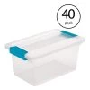 Medium Clip Box Clear Home Storage Tote Container with Lid (40 Pack) by Sterilite 1 Medium Clip Box Clear Home Storage Tote Container with Lid (40 Pack) by Sterilite -Cheap Sterilite Store clear sterilite storage bins 40 x 19628604 64 1000