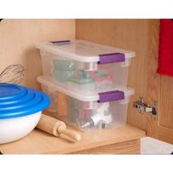 17511712 6 Qt. ClearView Latch Box Storage Tote Container (48 Pack) by Sterilite -Cheap Sterilite Store clear sterilite storage bins 48 x 17511712 1f 1000