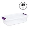 17511712 6 Qt. ClearView Latch Box Storage Tote Container (48 Pack) by Sterilite