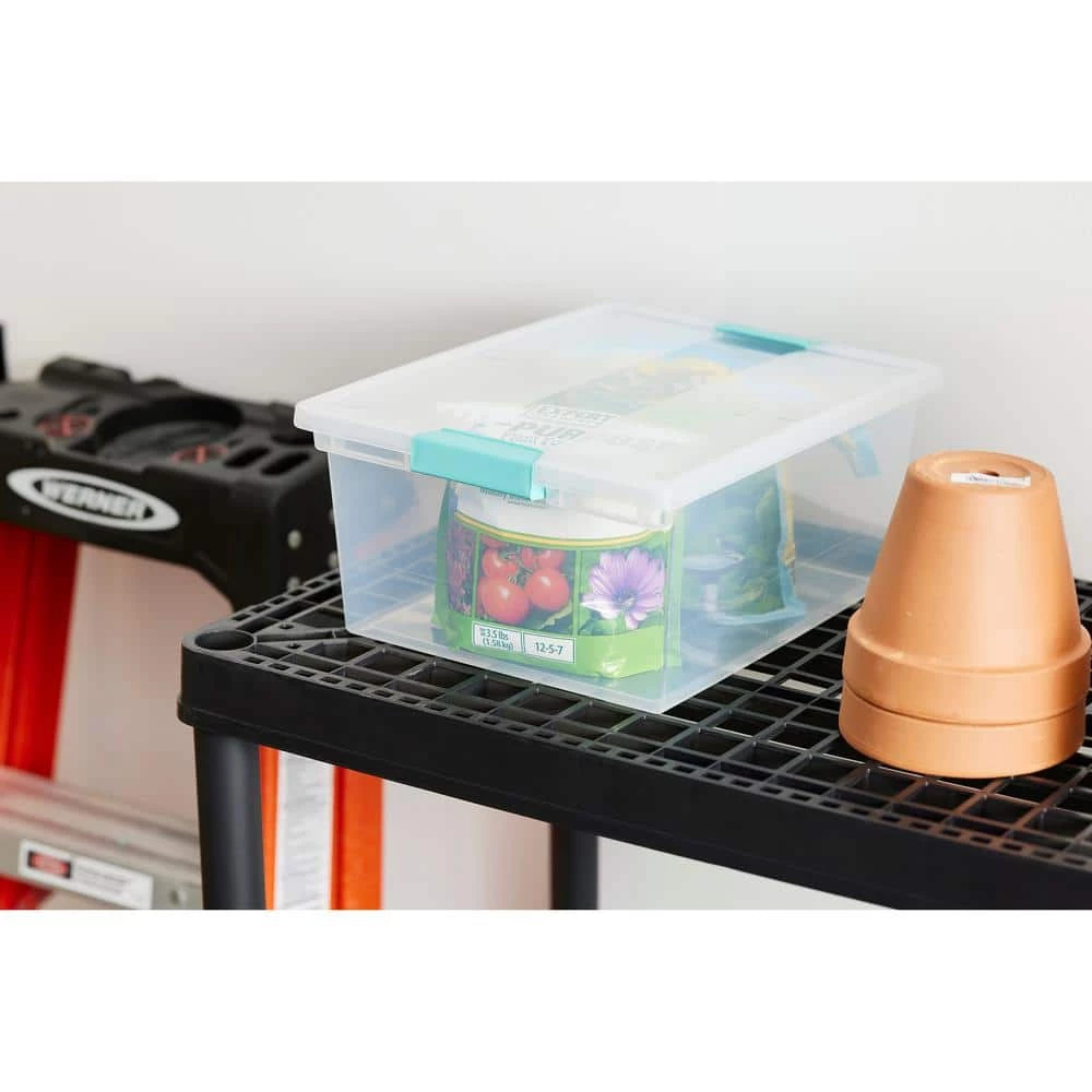 64-Qt. Latching Storage Tote Box (6 Pack) + Deep Clip Box (4 Pack) by Sterilite 9 64-Qt. Latching Storage Tote Box (6 Pack) + Deep Clip Box (4 Pack) by Sterilite - Image 7