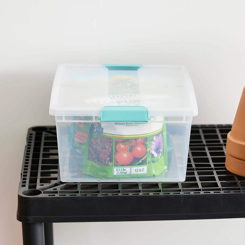 64-Qt. Latching Storage Tote Box (6 Pack) + Deep Clip Box (4 Pack) by Sterilite 10 64-Qt. Latching Storage Tote Box (6 Pack) + Deep Clip Box (4 Pack) by Sterilite - Image 8