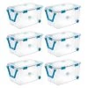120 qt. Clear Plastic Home Storage Box with Latching Lid, 6-Pack by Sterilite 2 120 qt. Clear Plastic Home Storage Box with Latching Lid, 6-Pack by Sterilite -Cheap Sterilite Store clear sterilite storage bins 6 x 19434303 64 1000