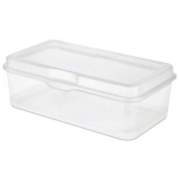 Plastic FlipTop Latching Storage Box Container, Clear (60-Pack) by Sterilite 4 Plastic FlipTop Latching Storage Box Container, Clear (60-Pack) by Sterilite - Image 2