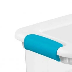 6-Qt. Clear & Blue Stackable Latching Storage Container (72 Pack) by Sterilite 14 6-Qt. Clear & Blue Stackable Latching Storage Container (72 Pack) by Sterilite -Cheap Sterilite Store clear sterilite storage bins 72 x 14928012 44 1000