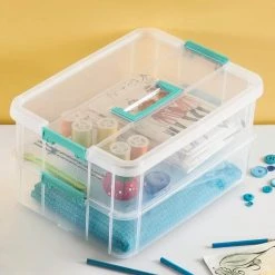 Convenient Home 15.5 qt. 2-Tier Layer Stack Carry Storage Box in Clear (8-Pack) by Sterilite 13 Convenient Home 15.5 qt. 2-Tier Layer Stack Carry Storage Box in Clear (8-Pack) by Sterilite -Cheap Sterilite Store clear sterilite storage bins 8 x 14228604 fa 1000