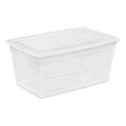 90-Quart Storage Box with Clear Base and White Lid (8 Pack) 16668004 by Sterilite 14 90-Quart Storage Box with Clear Base and White Lid (8 Pack) 16668004 by Sterilite -Cheap Sterilite Store clear sterilite storage bins 8 x 16668004 44 1000