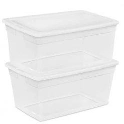 90-Quart Storage Box with Clear Base and White Lid (8 Pack) 16668004 by Sterilite 11 90-Quart Storage Box with Clear Base and White Lid (8 Pack) 16668004 by Sterilite -Cheap Sterilite Store clear sterilite storage bins 8 x 16668004 c3 1000