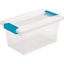 16 Qt. Deep Clip Storage Box Container (8-Pack) + Medium Clip Box (4-Pack) by Sterilite -Cheap Sterilite Store clear sterilite storage bins 8 x 19658604 4 x 19628604 4f 1000