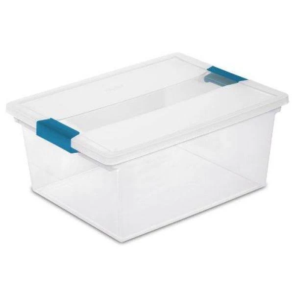 11.5 Qt. Deep File Clip Box Clear Storage Tote Tub Container with Lid, 8 Pack by Sterilite 5 11.5 Qt. Deep File Clip Box Clear Storage Tote Tub Container with Lid, 8 Pack by Sterilite - Image 3