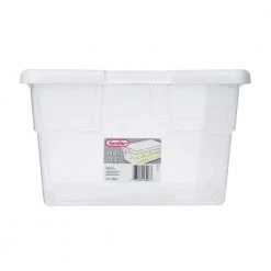 16 Qt. Clear Stacking Closet Storage Box Container Tub (96 Pack) by Sterilite -Cheap Sterilite Store clear sterilite storage bins 96 x 16448012 c3 1000