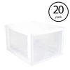 10.25 in. x 10.25 in. 27 Qt. 1-Drawer Single Modular Stacking Storage Drawer Container (20-Pack) by Sterilite