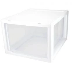 10.25 in. D x 17 in. H 27 Qt. 1-Drawer Single Modular Stacking Storage Drawer Container (24-Pack) by Sterilite 11 10.25 in. D x 17 in. H 27 Qt. 1-Drawer Single Modular Stacking Storage Drawer Container (24-Pack) by Sterilite -Cheap Sterilite Store clear sterilite storage drawers 24 x 23108004 1f 1000