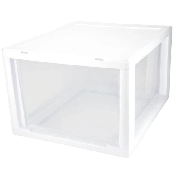 10.25 in. D x 17 in. H 27 Qt. 1-Drawer Single Modular Stacking Storage Drawer Container (24-Pack) by Sterilite 6 10.25 in. D x 17 in. H 27 Qt. 1-Drawer Single Modular Stacking Storage Drawer Container (24-Pack) by Sterilite - Image 4