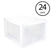 10.25 in. D x 17 in. H 27 Qt. 1-Drawer Single Modular Stacking Storage Drawer Container (24-Pack) by Sterilite