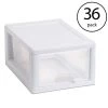 20518006 Stackable 8.875 in. x 6 in. Small Drawer White Frame and See-Through (36-Pack) by Sterilite -Cheap Sterilite Store clear sterilite storage drawers 36 x 20518006 64 1000