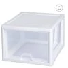 27-Qt. Single Box Modular Stacking Storage Container, Clear (8-Pack) by Sterilite -Cheap Sterilite Store clear white sterilite storage bins 8 x 23108004 64 1000