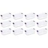 6 Qt. ClearView Latch Box Storage Bin Container (12-Pack) by Sterilite