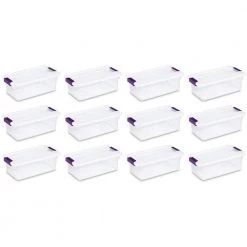 6 Qt. ClearView Latch Box Storage Bin Container (12-Pack) by Sterilite