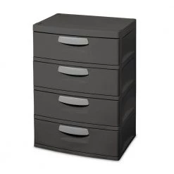 35.5 in. H x 26.625 in. W x 19.25 in. 4-Drawer Plastic Chest by Sterilite