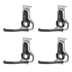 FastTrack Garage Storage Vertical Hanger Wall Hook Bike Rack (4 Pack) by Rubbermaid