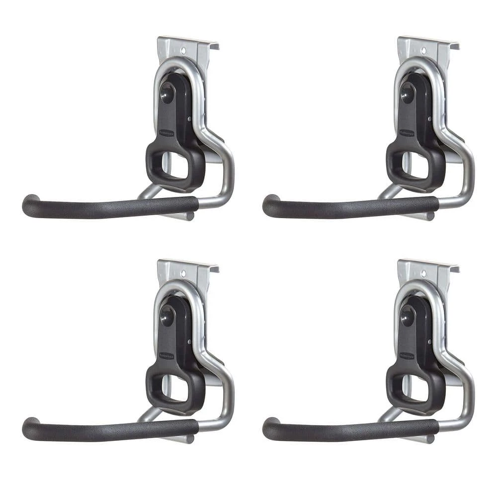 FastTrack Garage Storage Vertical Hanger Wall Hook Bike Rack (4 Pack) by Rubbermaid 3 FastTrack Garage Storage Vertical Hanger Wall Hook Bike Rack (4 Pack) by Rubbermaid