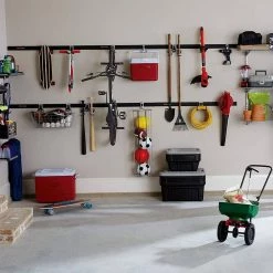 FastTrack Wall S Hook 2 Handle Tool Storage Organizer Rack (6 Pack) by Rubbermaid 15 FastTrack Wall S Hook 2 Handle Tool Storage Organizer Rack (6 Pack) by Rubbermaid -Cheap Sterilite Store gray black rubbermaid garage storage hooks 6 x 1784454 fa 1000