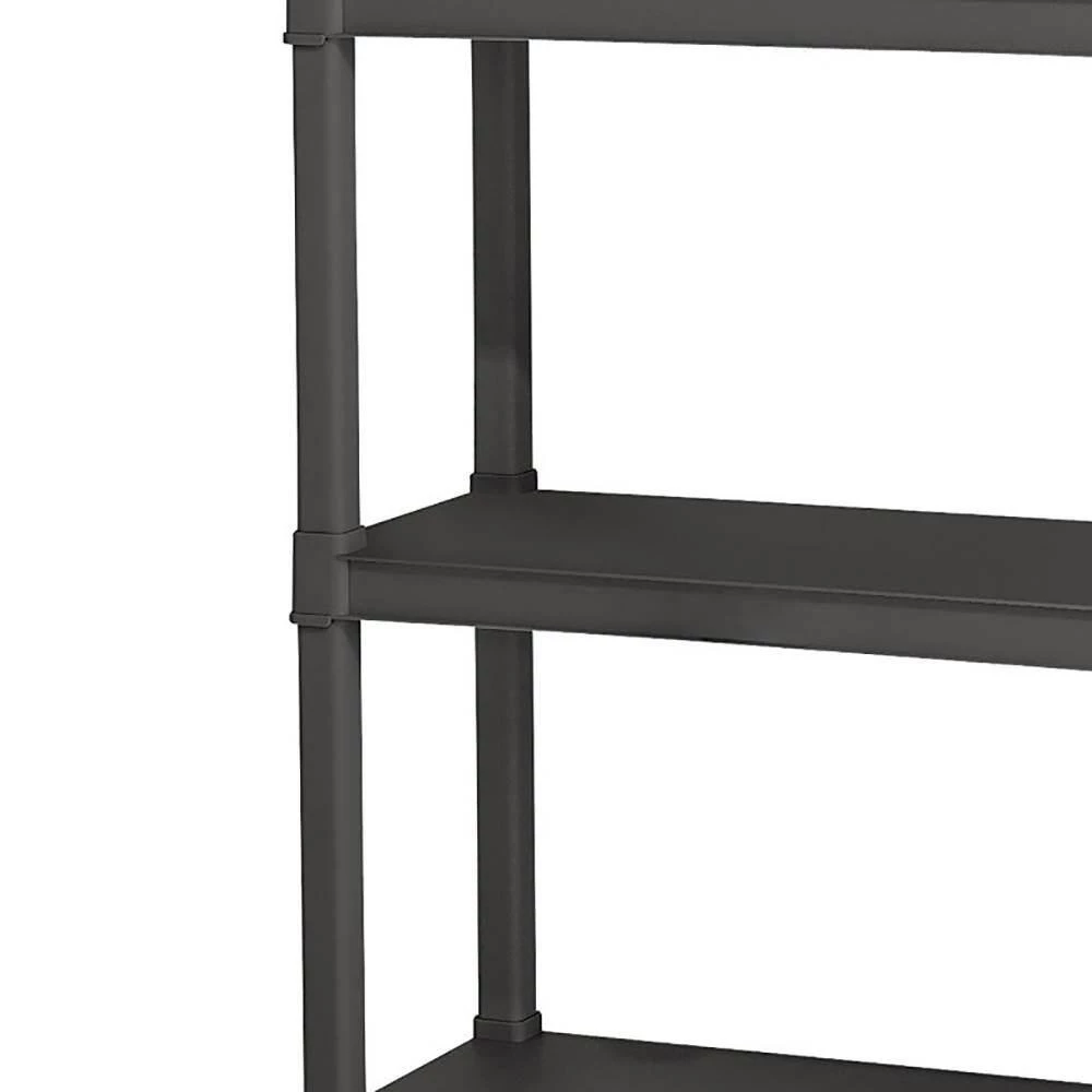 14.375 in. x 57 in. x 34.5 in. 4-Shelf Durable Solid Surface Shelving Unit, Gray (1-Piece, 6-Pack) by Sterilite 7 14.375 in. x 57 in. x 34.5 in. 4-Shelf Durable Solid Surface Shelving Unit, Gray (1-Piece, 6-Pack) by Sterilite - Image 5