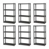 14.375 in. x 57 in. x 34.5 in. 4-Shelf Durable Solid Surface Shelving Unit, Gray (1-Piece, 6-Pack) by Sterilite -Cheap Sterilite Store gray sterilite garage storage systems 118108 64 1000