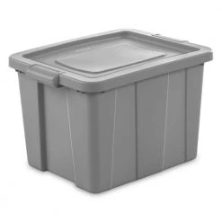 Tuff1 18 Gal. Plastic Storage Tote Container Bin with Lid (6-Pack) by Sterilite
