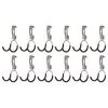 Universal Metallic FastTrack Hanging Garage Hook Organizers (12 Pack) by Rubbermaid