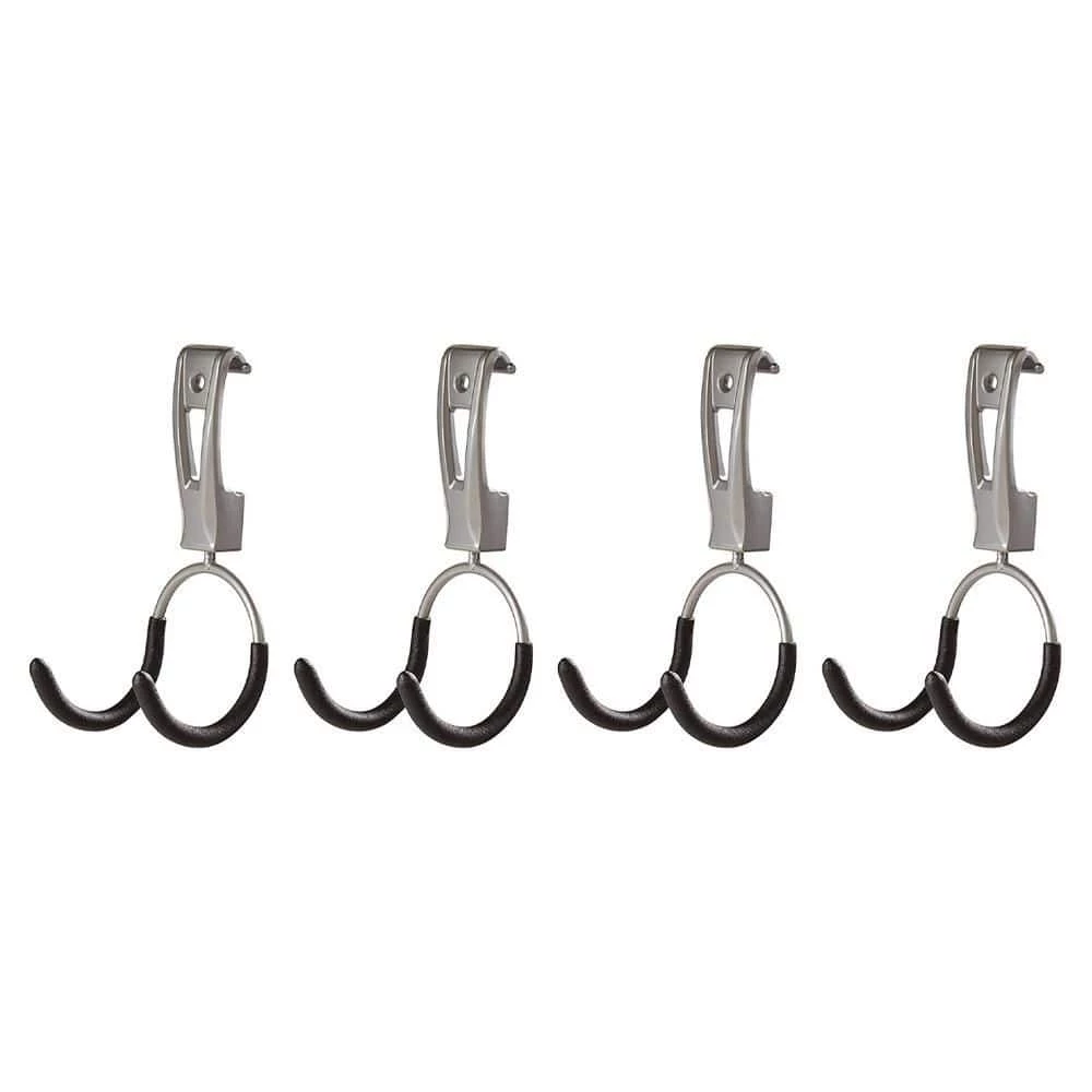 Universal Metallic FastTrack Hanging Garage Hook Organizers (4 Pack) by Rubbermaid 3 Universal Metallic FastTrack Hanging Garage Hook Organizers (4 Pack) by Rubbermaid