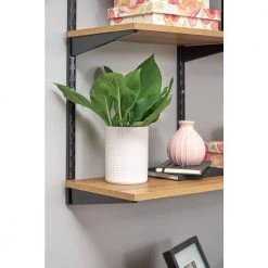 12"X36" ADJ SHELF - Golden OAK by Rubbermaid -Cheap Sterilite Store oak rubbermaid wall mounted shelves 2173355 4f 1000