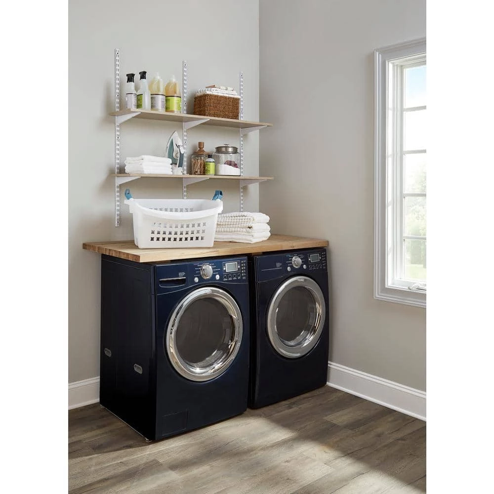 Organic Ash Laminated Wood Shelf 12 in. D x 72 in. L by Rubbermaid 9 Organic Ash Laminated Wood Shelf 12 in. D x 72 in. L by Rubbermaid - Image 7