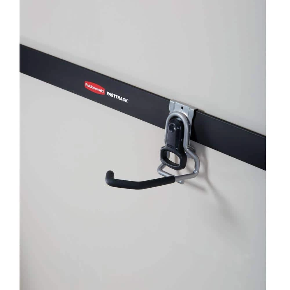 FastTrack Black 1-Bike Vertical Garage Bike Wall Hook by Rubbermaid 4 FastTrack Black 1-Bike Vertical Garage Bike Wall Hook by Rubbermaid - Image 2