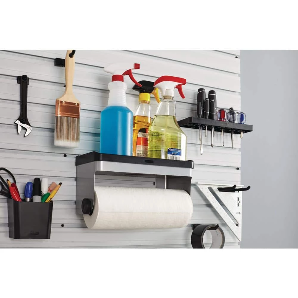 FastTrack Garage Wall Storage Slat Panel System Paper Towel Holder by Rubbermaid 4 FastTrack Garage Wall Storage Slat Panel System Paper Towel Holder by Rubbermaid - Image 2