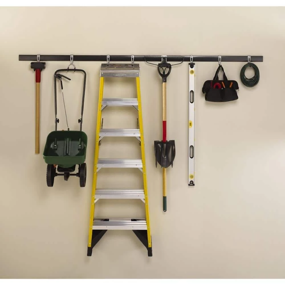 FastTrack Garage Storage Hang Rail and Hooks Bundle (25-piece) by Rubbermaid 5 FastTrack Garage Storage Hang Rail and Hooks Bundle (25-piece) by Rubbermaid - Image 3