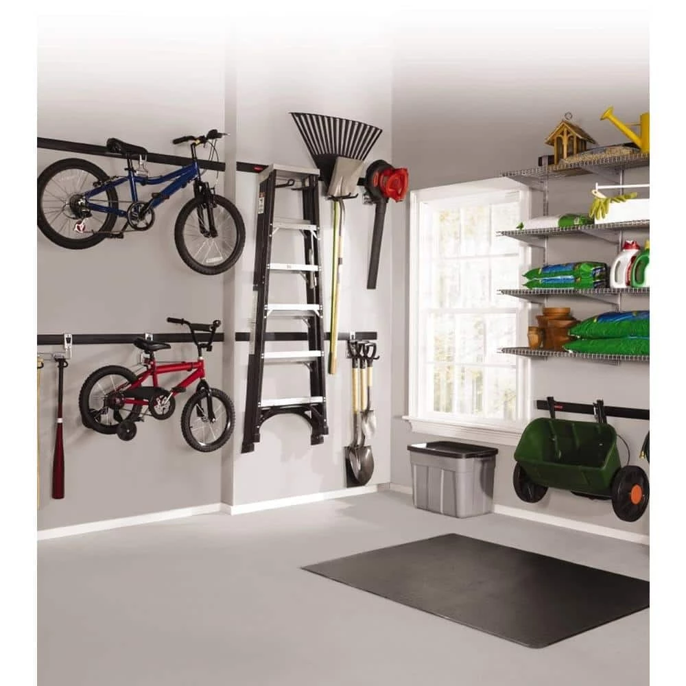 FastTrack Garage Storage Hang Rail and Hooks Bundle (25-piece) by Rubbermaid 8 FastTrack Garage Storage Hang Rail and Hooks Bundle (25-piece) by Rubbermaid - Image 6