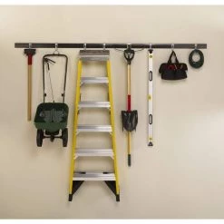 FastTrack Garage Storage Hang Rail and Accessories Bundle (27-piece) by Rubbermaid -Cheap Sterilite Store rubbermaid track systems 1784975 ob2 40 1000