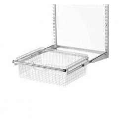 7.25 in. H x 23.5 in. W Silver Alloy 1-Drawer Close Mesh Wire Basket by Rubbermaid 8 7.25 in. H x 23.5 in. W Silver Alloy 1-Drawer Close Mesh Wire Basket by Rubbermaid -Cheap Sterilite Store silver metallic rubbermaid wire closet drawers fg3j0501titnm 40 1000