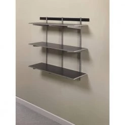 FastTrack 16 in. x 48 in. Composite Garage Wall Shelving in Silver by Rubbermaid 12 FastTrack 16 in. x 48 in. Composite Garage Wall Shelving in Silver by Rubbermaid -Cheap Sterilite Store silver rubbermaid garage wall shelving fg5e22ftcslrk 40 1000