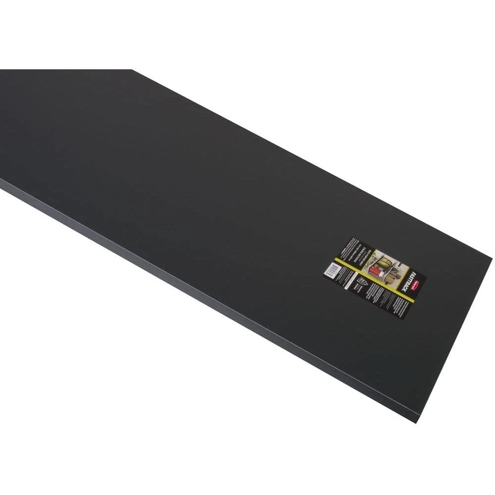 FastTrack 16 in. x 48 in. Composite Garage Wall Shelving in Silver by Rubbermaid 3 FastTrack 16 in. x 48 in. Composite Garage Wall Shelving in Silver by Rubbermaid