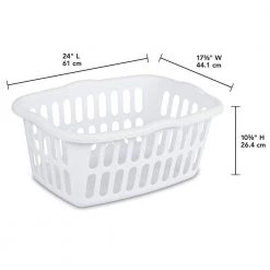 1.5 Bushel Rectangular Plastic Laundry Basket Bins, Assorted 12 Pack by Sterilite 13 1.5 Bushel Rectangular Plastic Laundry Basket Bins, Assorted 12 Pack by Sterilite -Cheap Sterilite Store white and aqua sterilite laundry baskets 12 x 12459412 44 1000