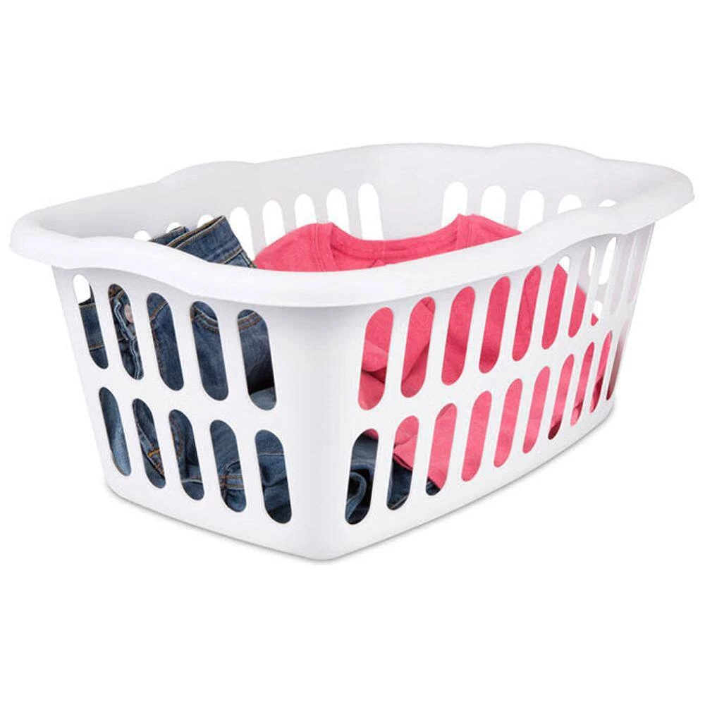 1.5 Bushel Rectangular Plastic Laundry Basket Bins, Assorted 12 Pack by Sterilite 8 1.5 Bushel Rectangular Plastic Laundry Basket Bins, Assorted 12 Pack by Sterilite - Image 6