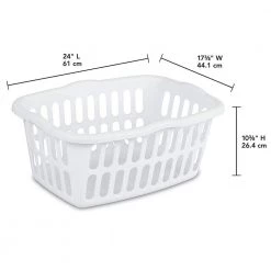 1.5 Bushel Plastic Clothes Laundry Basket Bin, Assorted (24-Pack) by Sterilite -Cheap Sterilite Store white and blue sterilite laundry baskets 24 x 12459412 4f 1000