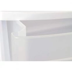 15.25 in. W x 25.625 in. H Home 3-Drawer Wide Storage Cart Container with Casters (6-Pack) by Sterilite -Cheap Sterilite Store white and clear sterilite storage drawers 6 x 29308001 44 1000
