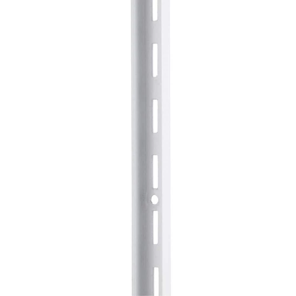 68 in. White Single Track Upright for Wood or Wire Shelving by Rubbermaid 5 68 in. White Single Track Upright for Wood or Wire Shelving by Rubbermaid - Image 3