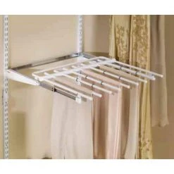 White Metal Clothes Rack 19.187 in. W x 24.25 in. H by Rubbermaid -Cheap Sterilite Store white rubbermaid clothes racks fg3j0601wht 40 1000