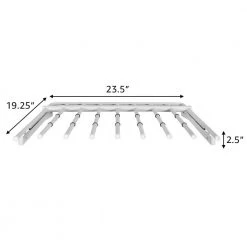 White Metal Clothes Rack 19.187 in. W x 24.25 in. H by Rubbermaid -Cheap Sterilite Store white rubbermaid clothes racks fg3j0601wht a0 1000